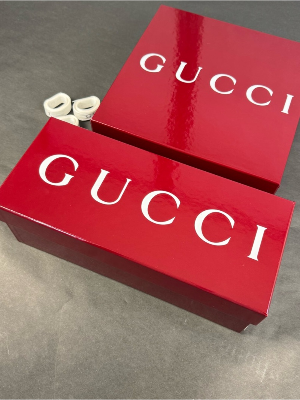 Gucci Luxury Red Packaging Box Bundle Authentic Designer Presentation Set - Picture 3 of 11